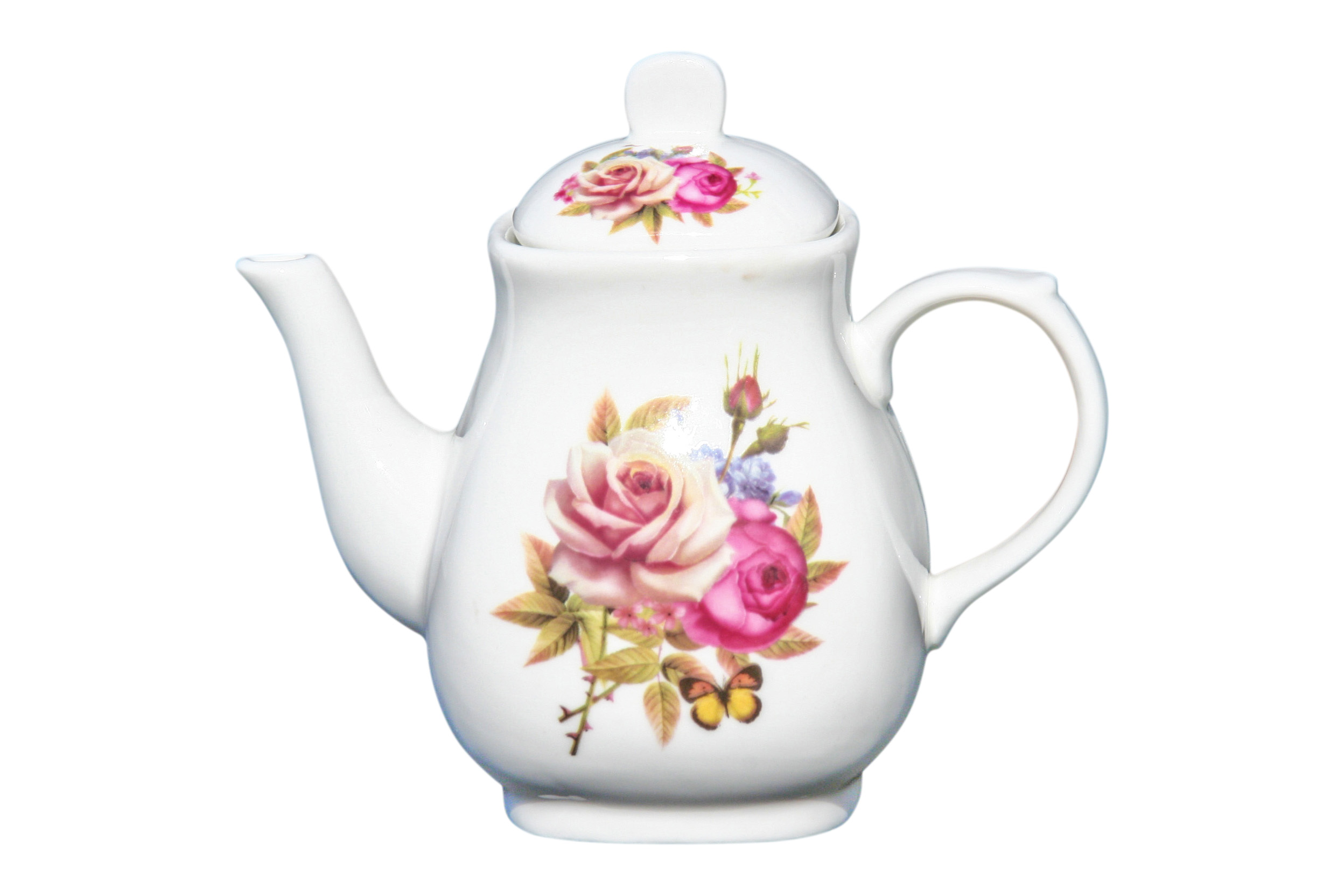 Small Teapot 400mls Strawberry & Cream